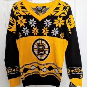 NWT Boston Bruins KLEW Ugly Sweater Size M